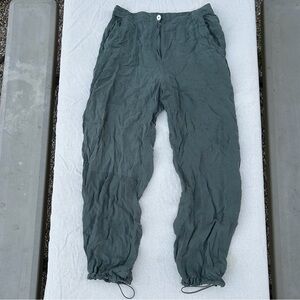 Kith 100% Cupro Drawstring Joggers, Lightweight Utility Pants, Gorpcore Grunge